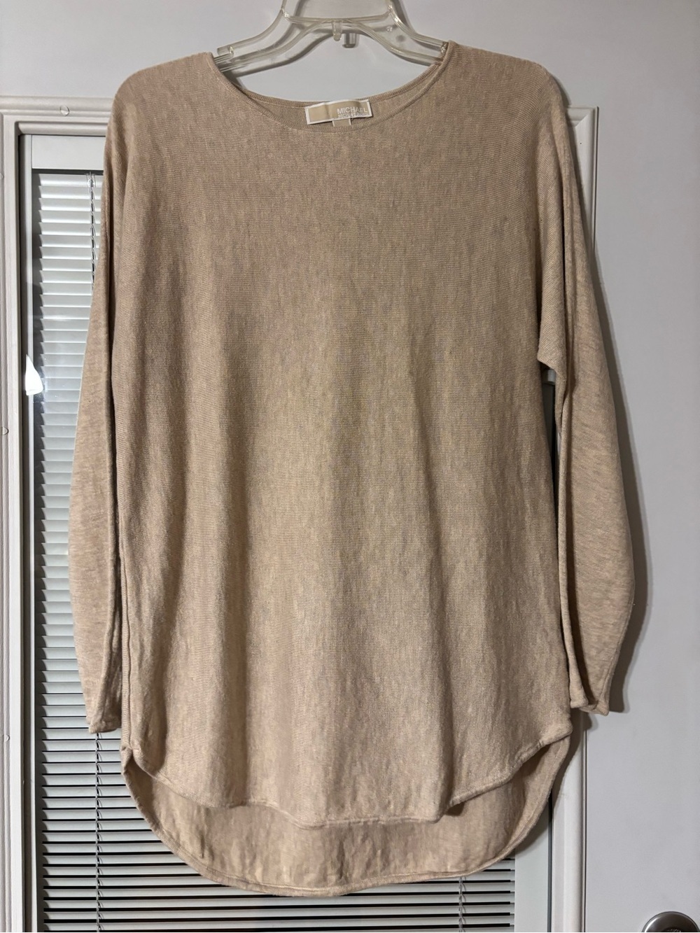 Michael Kors Beige Crewneck Knit Sweater
